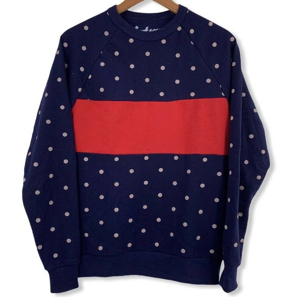 Moustache Brigade Color Block Sweatshirt Small - Picture 1 of 3